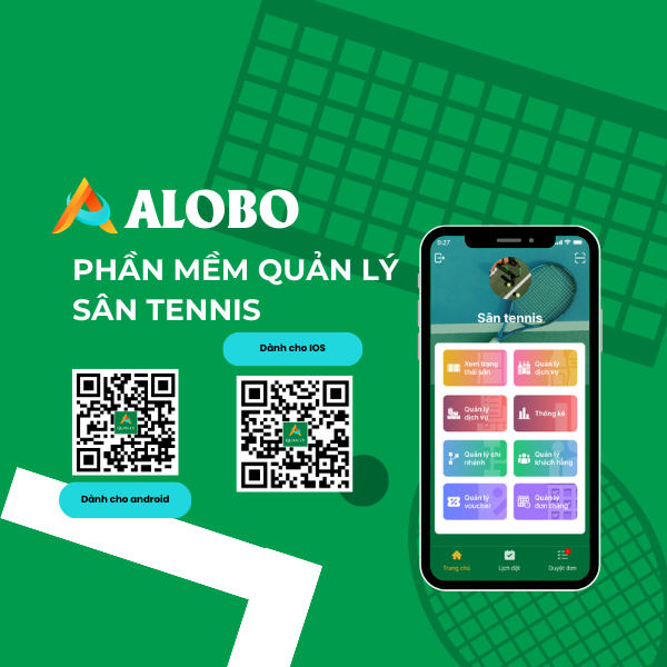 ALOBO – Phần mềm quản lý và đặt lịch sân Tennis